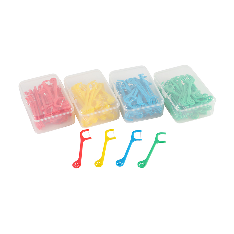 Carton Children Dental Floss Pick Oral Care Protect Gum Kids Floss Stick Toothpicks