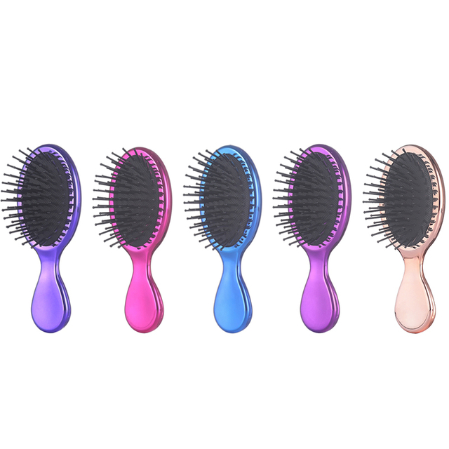 The pocket comb adopts soft air cushion teeth, which won't tear or pull out tangles, and easily slides through your hair, gently removing tangles. Plastic hair combs combine with fine and wide teeth,