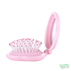 Portable Folding Mirror Hair Brush Cloud Shape Design Anti-Static Cushion Massage Comb Mini Travel Detangler OEM Available