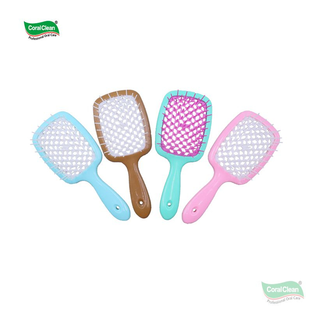 Professional Honeycomb Vented Hair Curling Comb Hollow Design Detangling Brush for Fast Drying Anti-Static Scalp Massage
