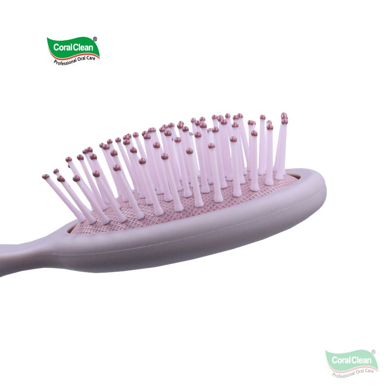 Soft Elastic Coating Kids Air Cushion Hair Brush Detangling for Children Gentle on Scalp Portable Travel Wholesale Custom Logo