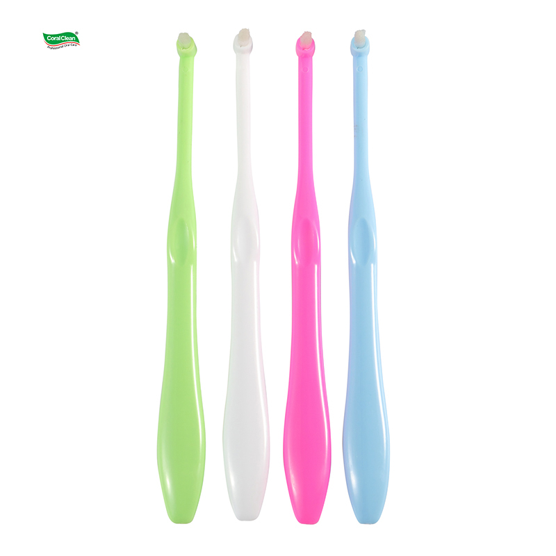 Orthodontic End Tuft Toothbrush Soft Bristles Molar Toothbrush for Hard to Reach Areas
