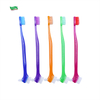 Dental Oral Care Double Head V Shape Orthodontic Toothbrush Denture Brush Deep Cleaning