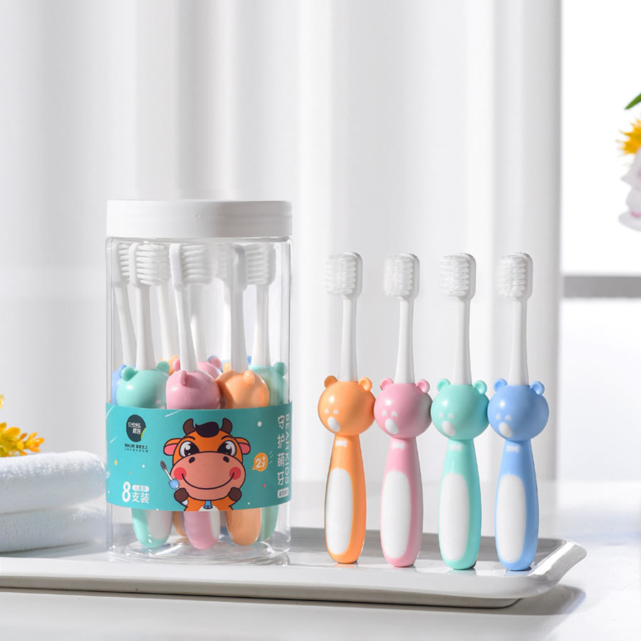 Manufacturer Cute Kids Toothbrush Extra Soft Bristles Bear Style Child Tooth Brushes