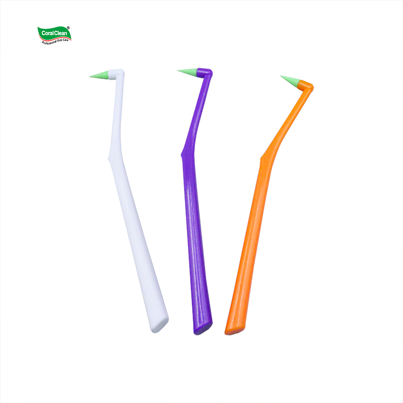 Wholesale Single Tuft Toothbrush Silicone Orthodontic Brushes Oral Care