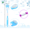 High Quality Tongue Cleaner Double Head Plastic Tongue Brush Deep Cleaning the Tongue Coating and Oral Cavity