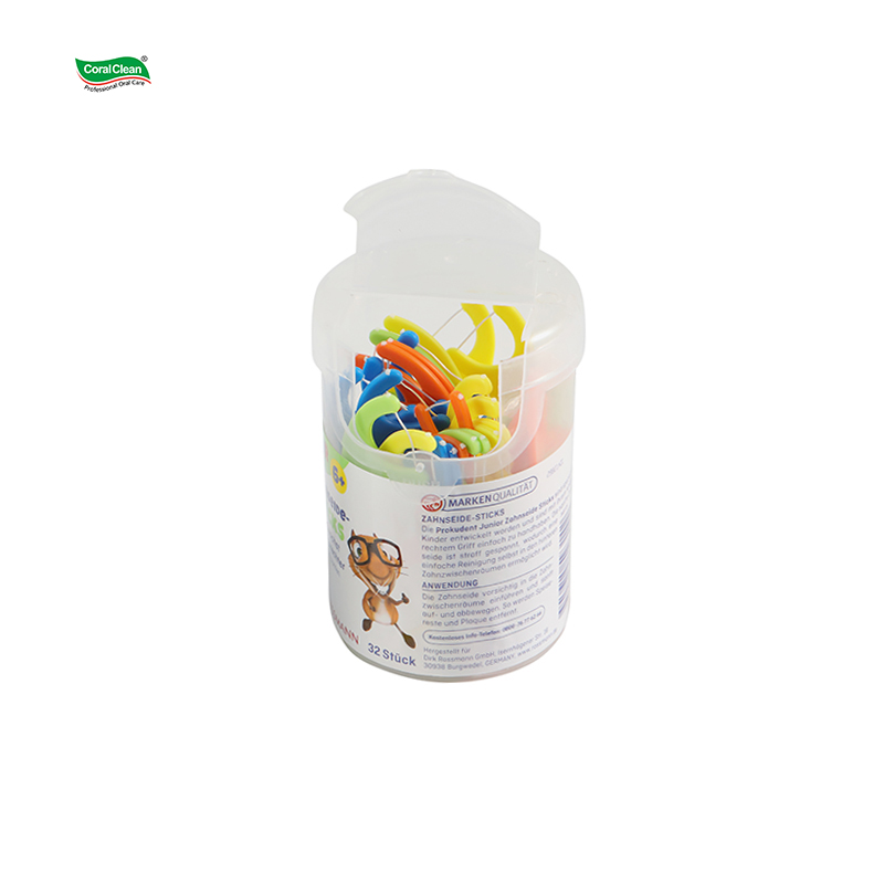 Dental Children Stick Colorful Kids Floss Dental Pick Oral Cleaning Care