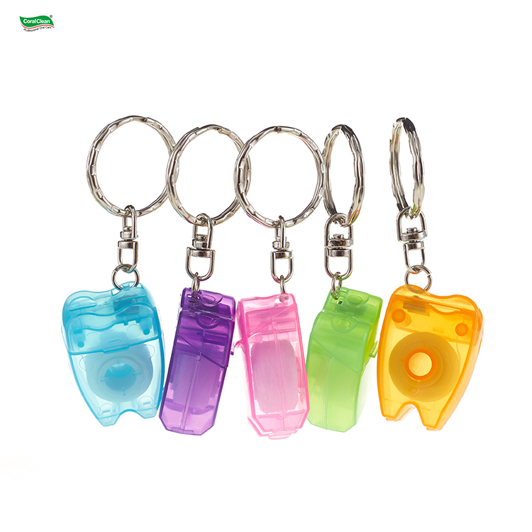 Private Label Dental Floss in Box Key Chain Dental Flosser Panties