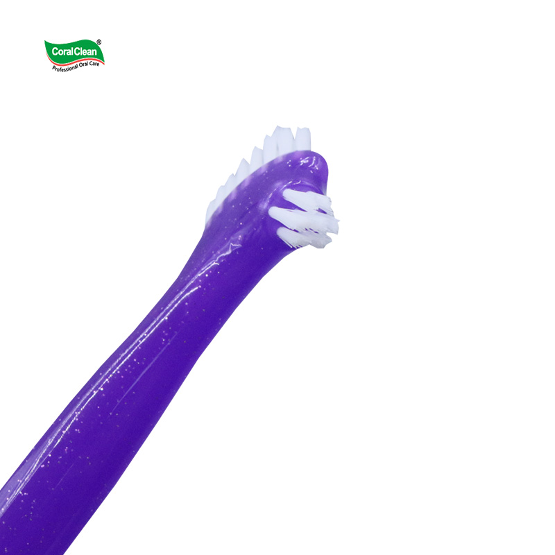 Dental Oral Care Double Head V Shape Orthodontic Toothbrush Denture Brush Deep Cleaning