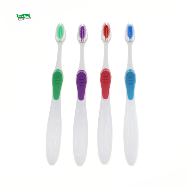 V Shape Orthodontic Toothbrush Soft Bristles Non-slip Handle Ortho Tooth Brushes