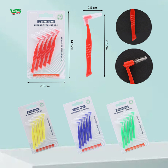 Disposable Inter Dental Brush Orthodontic Clean Interdent Brush Interdental Interproximal Brushes