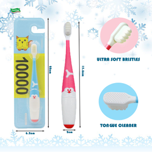 Children's Toothbrush with Soft Bristles and Fine Filaments Over 3 Years Old 10000 Extra Soft Bristles Kids Toothbrush