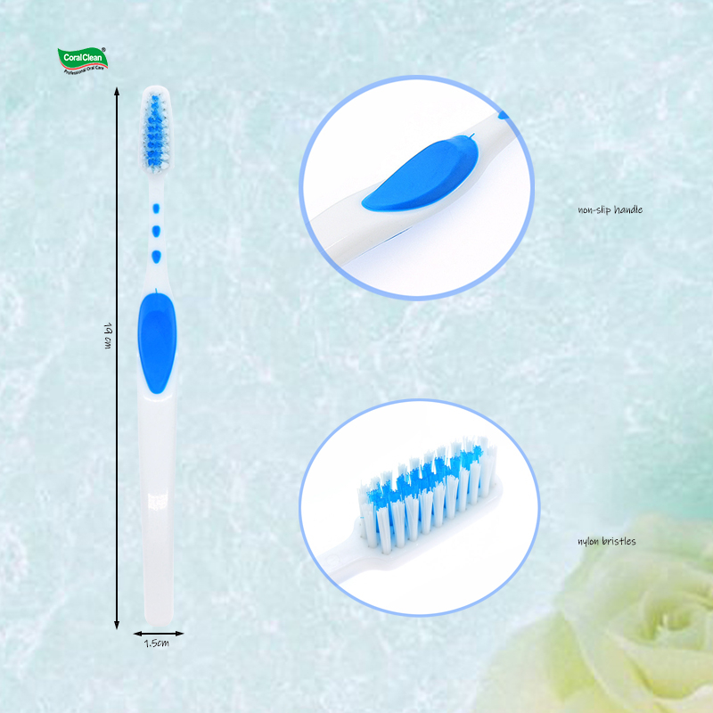 Wholesale Plastic Adult Toothbrush Medium Bristles Clean Teeth Dust-proof Cover Keep the Brush Clean
