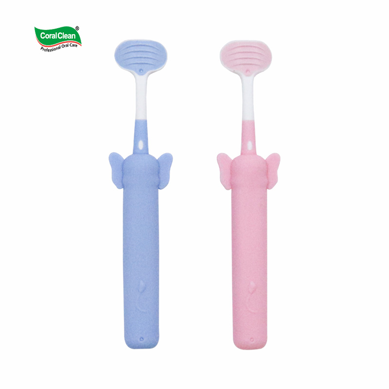 Three Sided Toothbrush Soft Bristles Children Toothbrush Anti-slip Handle Baby and Toddler 10000 Bristles Kids Brush