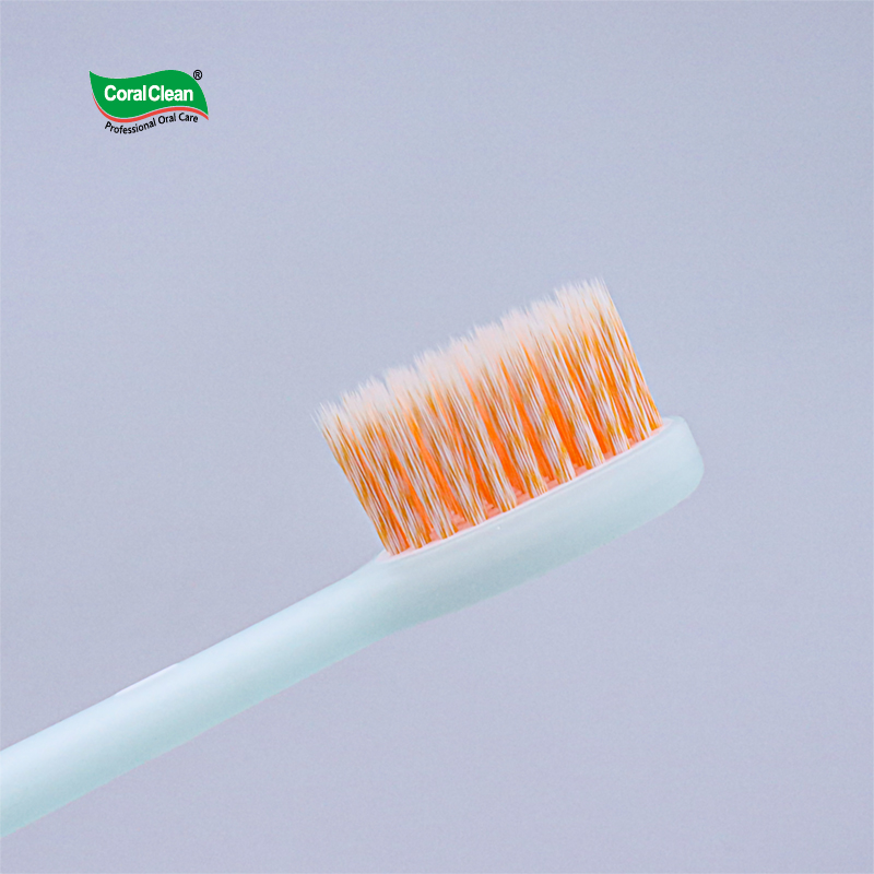 Wholesale Plastic Adult Toothbrush 2 Pieces Pack Soft Bristles Cleaning Teeth Colorful Brushes