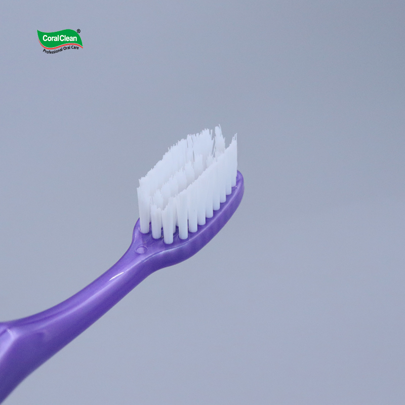 Orthodontic Toothbrush Double Ended Adult toothbrush V-shaped Brush with Interdental Brush Bracket Cleaning Brush