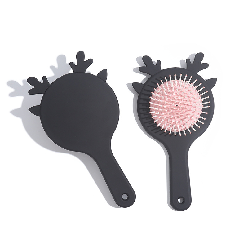 Professional Scalp Massage Cushion Hair Brush with High Elastic Air Pad for Hair Styling Stress Relief Anti-Static Wide Tooth