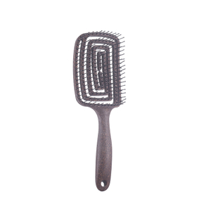 Customizable Large Square Hair Comb Eco-friendly Coconut Fiber Heat & Corrosion Resistant Biodegradable
