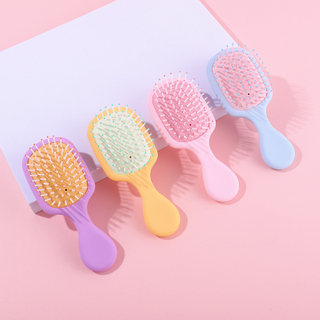 Children's Macaron Color Anti-Static Air Cushion Hairbrush, Portable Detangling & Scalp Massage Brush for Fine Hair