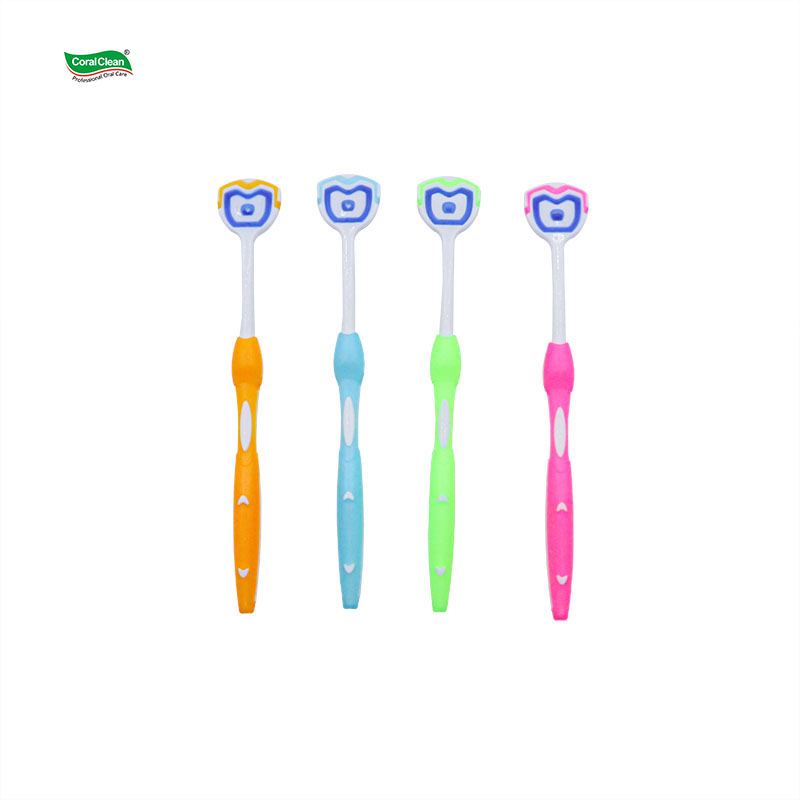 Oral Care Silicone Brush Tongue Cleaning Tool Scraper Tongue
