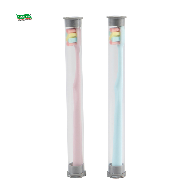 Individually Wrapped Adult Toothbrush Extra Soft Bristles Tooth Brush Case