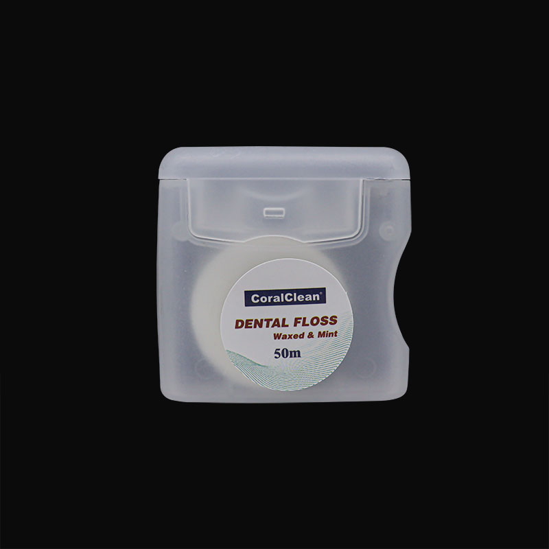 Abrasive Colored Dental Floss 50 Meters Mint Flavor High Quality