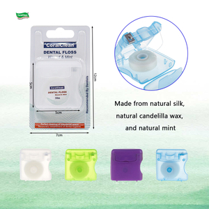 Abrasive Colored Dental Floss 50 Meters Mint Flavor High Quality
