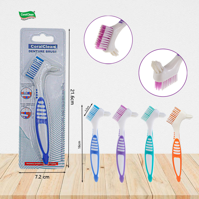 Wholesale Denture Brush Caja De Bao Para Dentaduras Prosthesis Brush Storage Brush Tooth