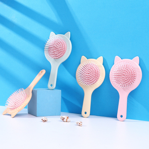 Manufacturer Cat Ear Cushion Brush with Massage Detangling Comb for Wet & Dry Hair
