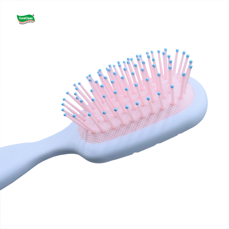 Children's Macaron Color Anti-Static Air Cushion Hairbrush, Portable Detangling & Scalp Massage Brush for Fine Hair