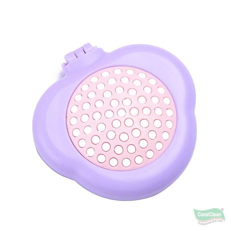Portable Folding Mirror Hair Brush Cloud Shape Design Anti-Static Cushion Massage Comb Mini Travel Detangler OEM Available