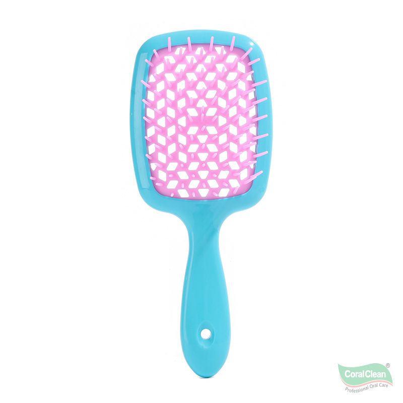 Professional Honeycomb Vented Hair Curling Comb Hollow Design Detangling Brush for Fast Drying Anti-Static Scalp Massage