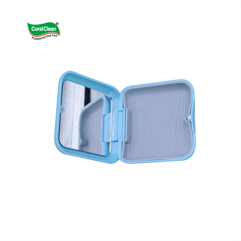 Dental Tray Case with Mirror Caja Retenedor De Ortodoncia Silicone Container Retainer Box