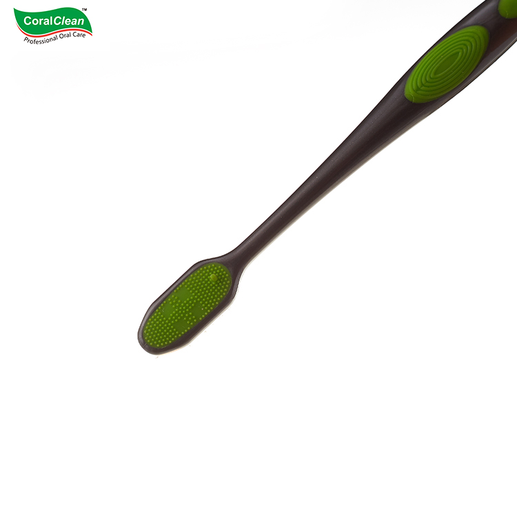 Wholesale Customized Oral Care Charcoal Adult Toothbrush 2-Pack Tooth Brush