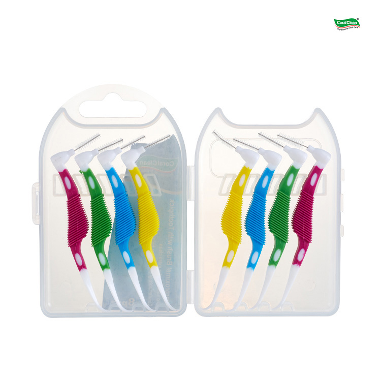 Manufacturer Interdental Brush with Handle Unique Ortho Products Interproximal Brushes Between Teeth