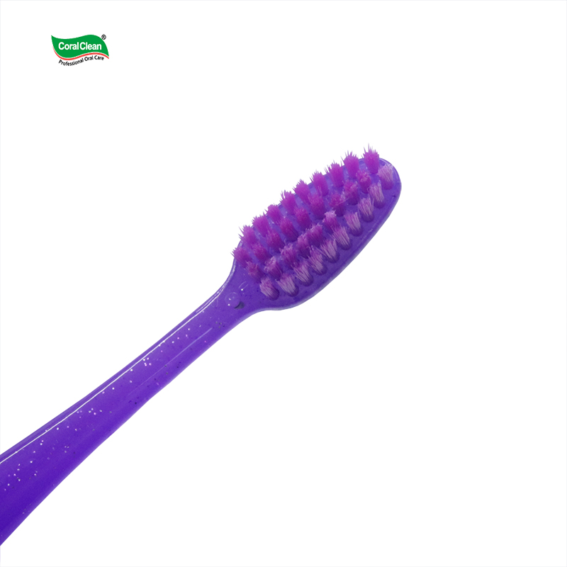Dental Oral Care Double Head V Shape Orthodontic Toothbrush Denture Brush Deep Cleaning