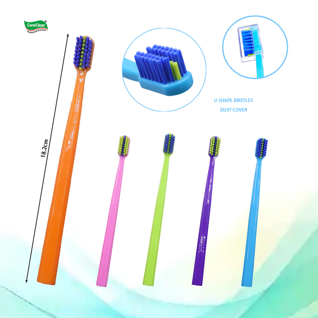 Individually Packed Medium Hard Orthodontic Toothbrush Adult Oral Care