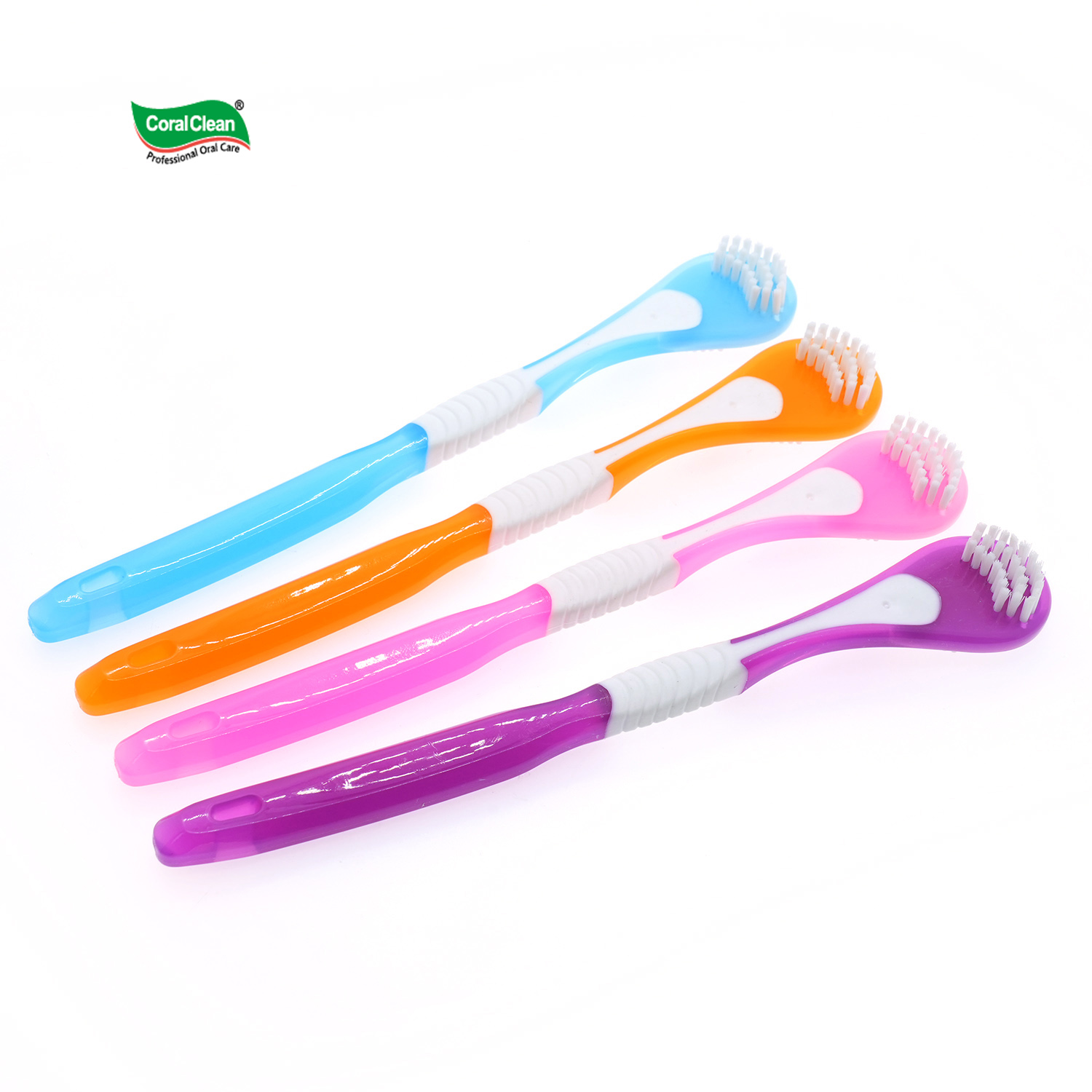 High Quality Tongue Cleaner Double Head Plastic Tongue Brush Deep Cleaning the Tongue Coating and Oral Cavity