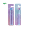 Colorful Multi-fiber Adult Toothbrush 2-piece Set Soft Bristles Protects Gums