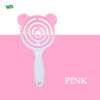 Custom Logo OEM Gradient Bear Comb Fashionable Rainbow Color Hair Detangling Brush for Kids Gift