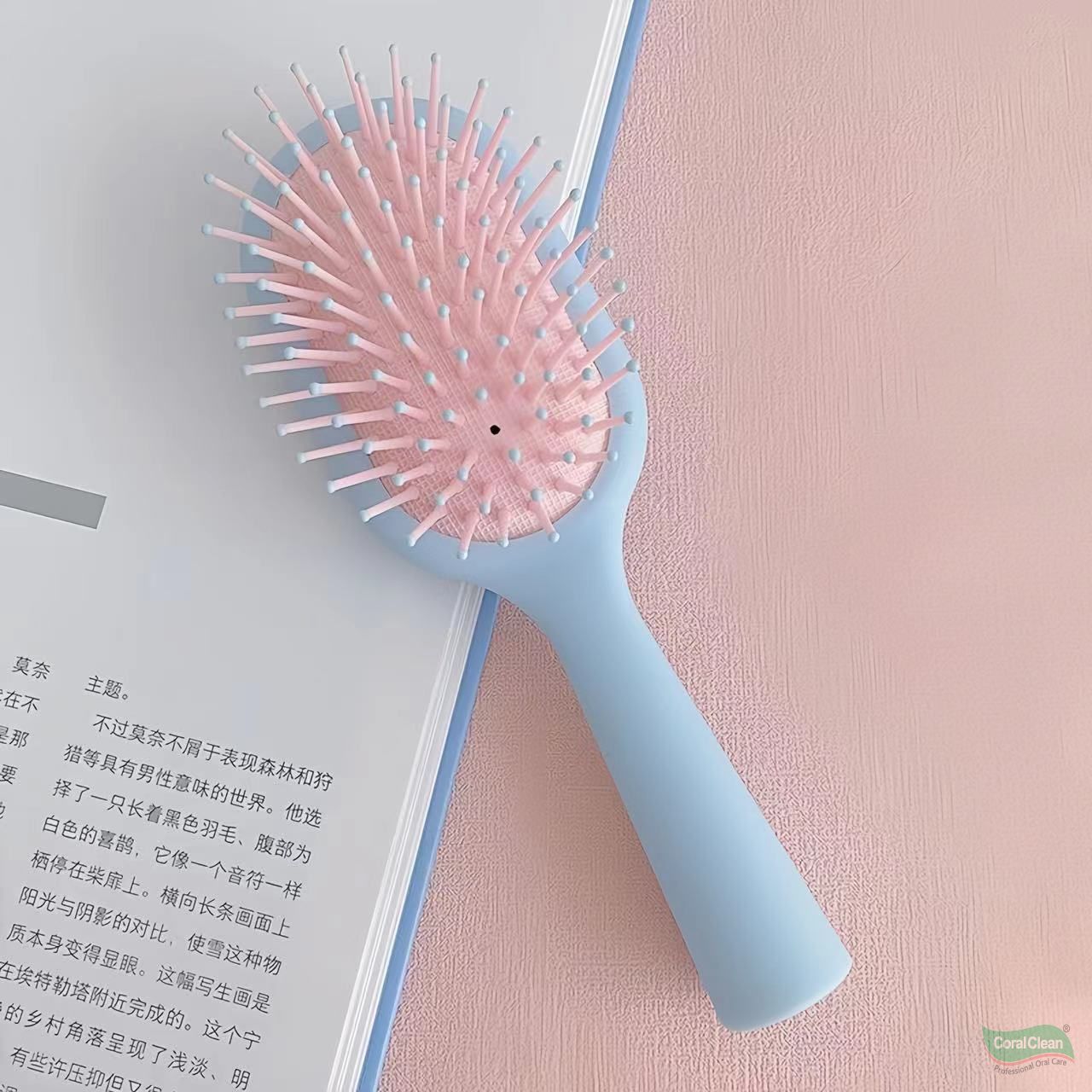 OEM ODM Vertical Scalp Massage High Elasticity Air Cushion Hair Brush Ergonomic Handle Promotes Blood Circulation Anti-tangle