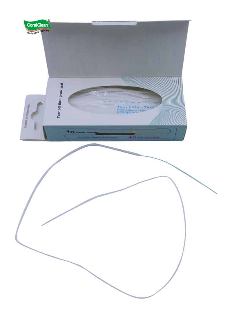 3 in 1 Dental Super Floss Plastic Free Expanding Nylon Floss Threader Oral Care