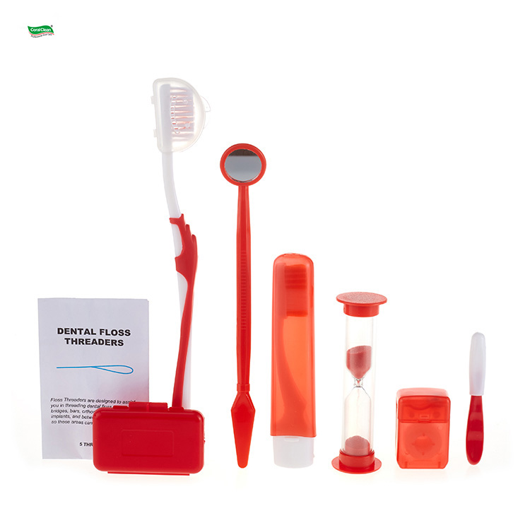Dental Promotional Orthodontic Care Kit Hygiene Orthodontic Cleaning Kit Ortho Kit Dental Goodie Bag