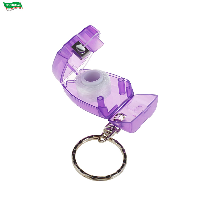 Private Label Dental Floss in Box Key Chain Dental Flosser Panties