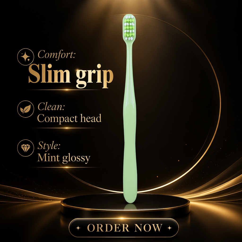 Adult Soft Bristle Toothbrush Dual Color Nylon Brush PP Handle Family Oral Care Home Use