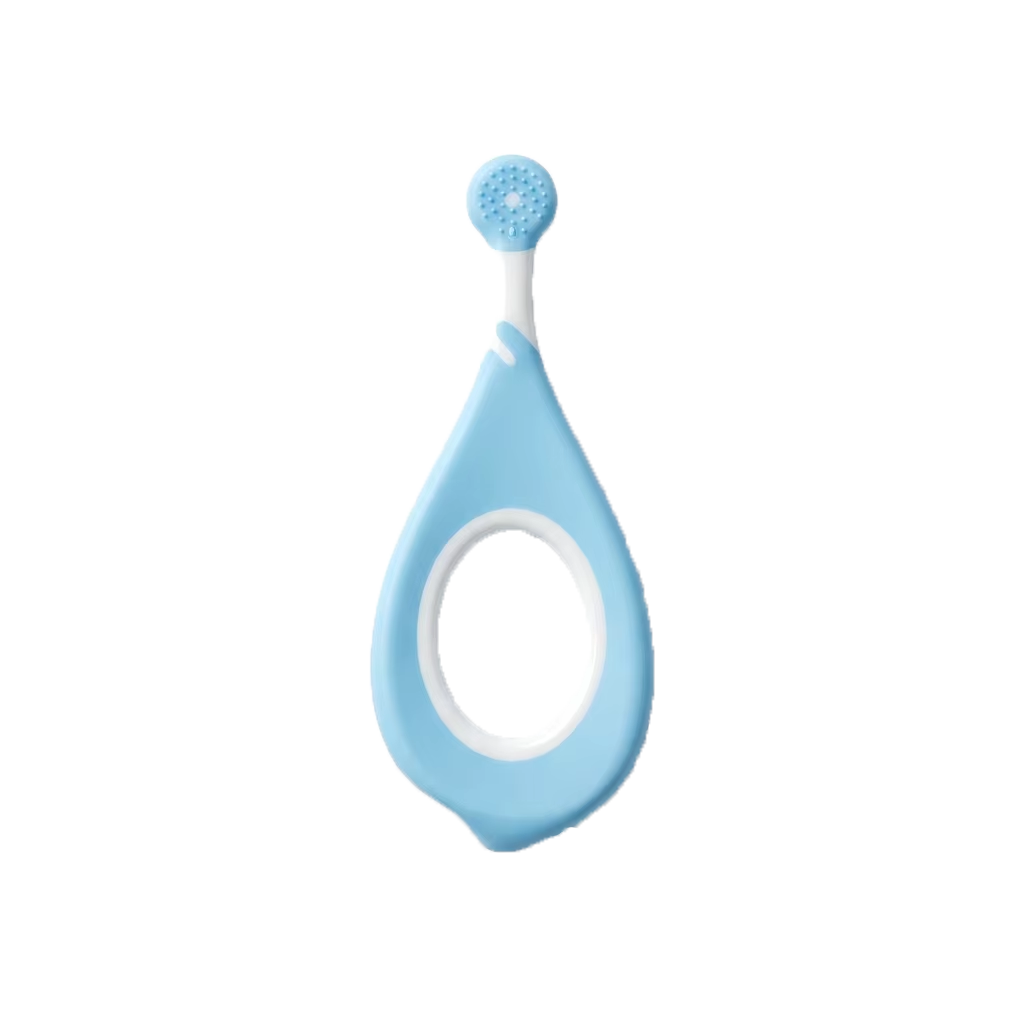 Wholesale BPA Free Soft Bristles Infant Training Toothbrush 0-3 Years Baby Daily Oral Care Teething Relief Gum Massager