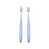 Custom Logo Light Blue Adult Manual Toothbrush with Soft Nylon Bristles and Ergonomic TPE Handle for Home Oral Care