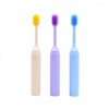 Portable Foldable Travel Toothbrush Soft Nylon Bristles PP Handle Adult Oral Care for Business Trips