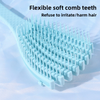 New Mermaid-Inspired Hollow-Out Shell-Shaped Octopus Comb Bamboo Handle TPEE Teeth-Volumizing Smoothing Tangle-Free Comb
