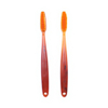 Long Head Adult Manual Toothbrush PETG Handle Nylon Bristles Tongue Scraper Texture Daily Cleaning